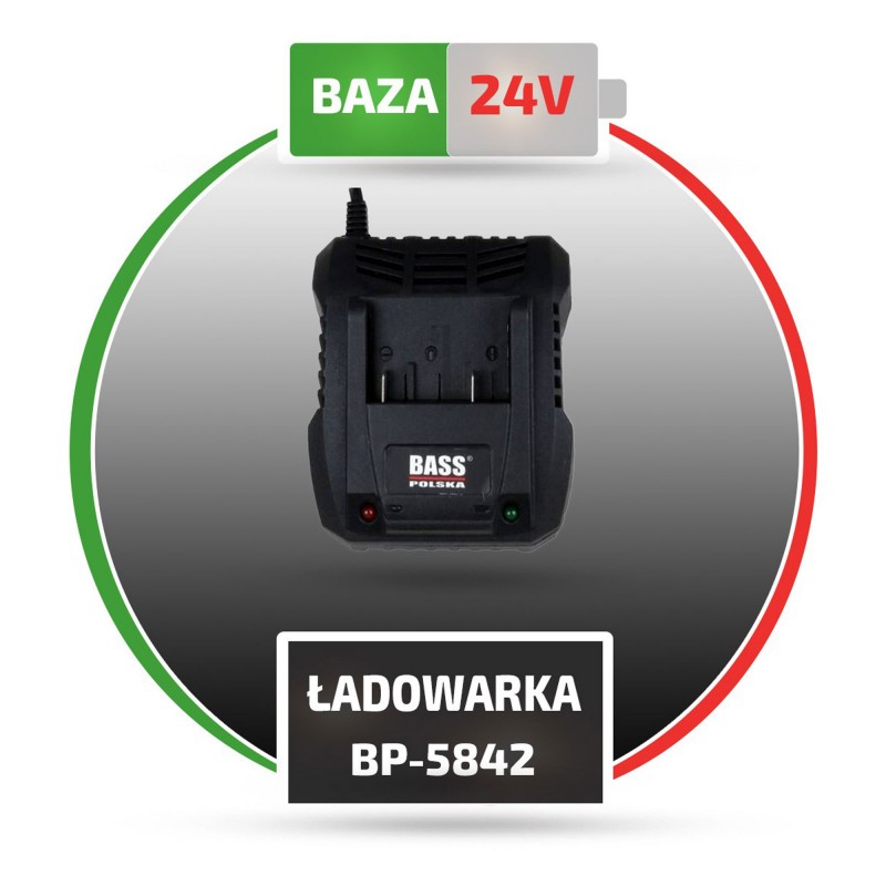 Ładowarka 24 V 1,8 A Li-Ion – model BP-5842 do akumulatorów Bass Polska