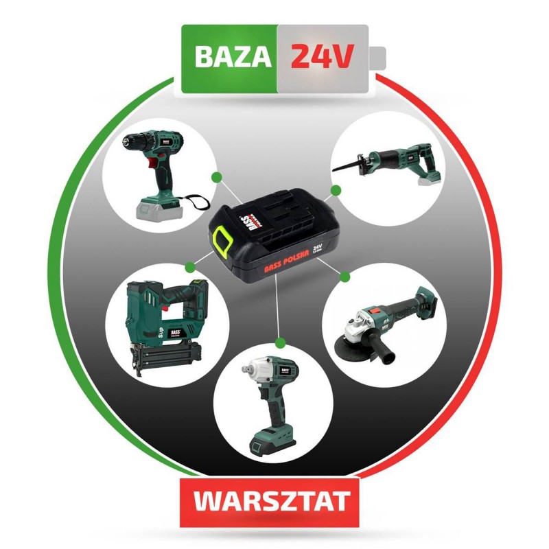 Piła szablasta akumulatorowa 24 V typu lisi ogon – model BP-5816 (bez akumulatora)