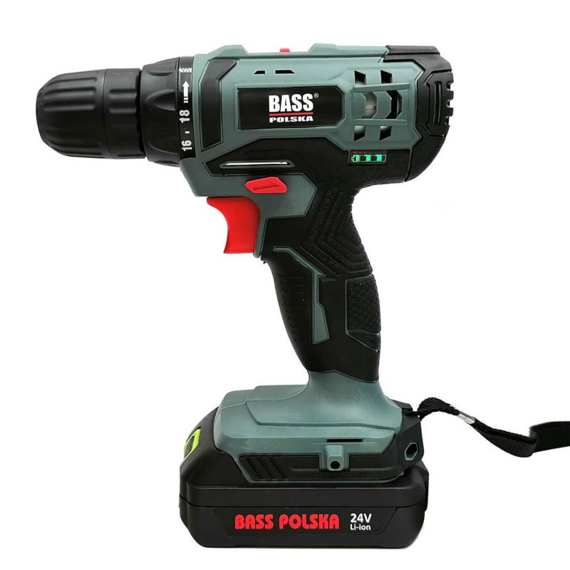 Wiertarko-wkrętarka akumulatorowa 24 V – Bass Polska BP-5810 (bez akumulatora)