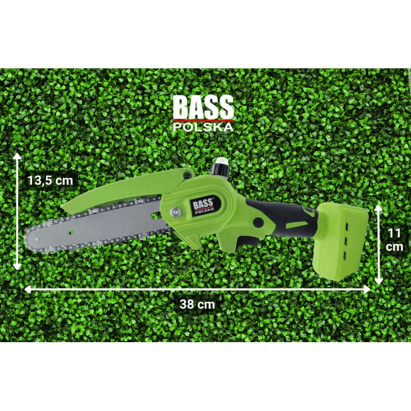 Akumulatorowa piła łańcuchowa 6" (150 mm) 24 V – Bass Polska 8323 | Jedna Baza