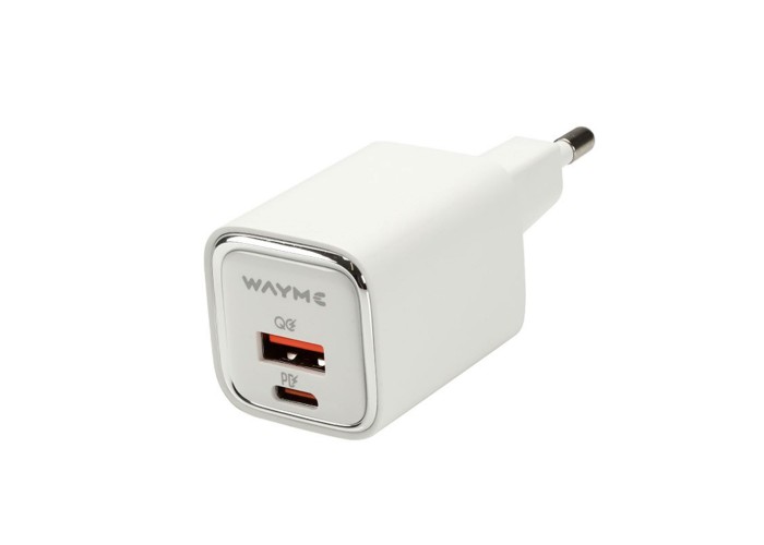 WAYME Ładowarka sieciowa 30W USB-C PD + QC3.0 | Szybkie ładowanie Turbo Power