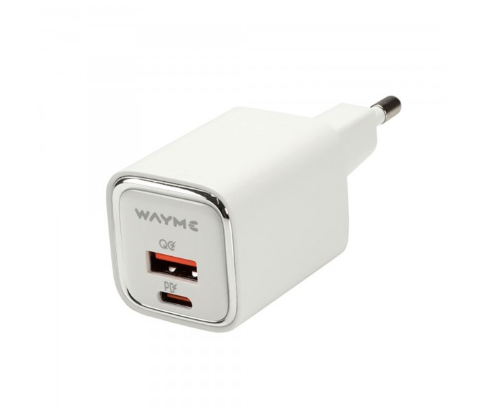WAYME Ładowarka sieciowa 30W USB-C PD + QC3.0 | Szybkie ładowanie Turbo Power