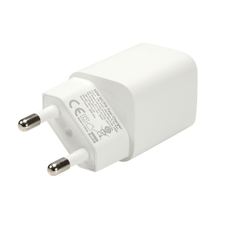 WAYME Ładowarka sieciowa 30W USB-C PD + QC3.0 | Szybkie ładowanie Turbo Power