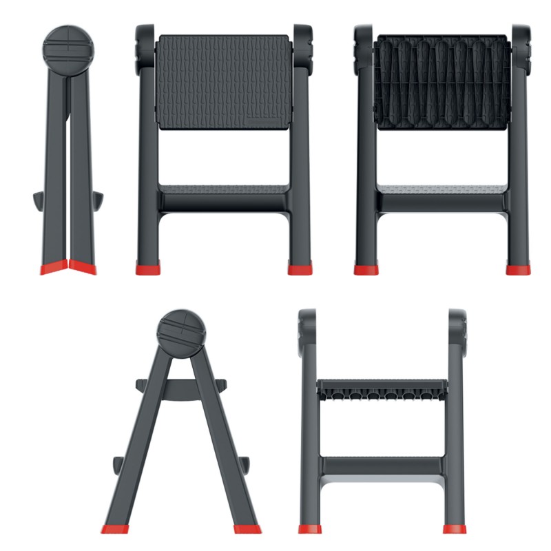 Kistenberg TITAN LADDER KLD4565 – dwustronna drabinka warsztatowa o udźwigu do 150 kg