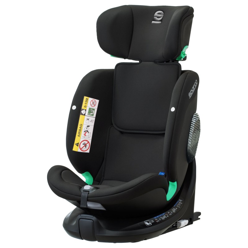 Fotelik SPARCO SK7000IRD czerwony 5–36 kg | i-Size R129 | Obrót 360° + ISOFIX - Sportowy wygląd, najwyższy poziom ochrony