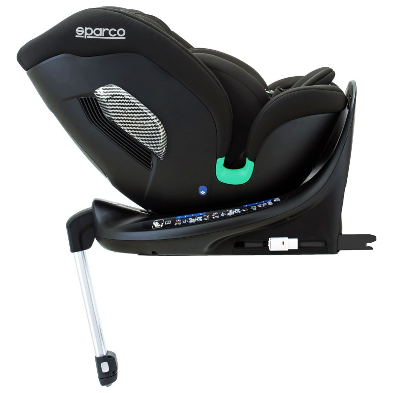 Fotelik SPARCO SK7000IRD czerwony 5–36 kg | i-Size R129 | Obrót 360° + ISOFIX - Sportowy wygląd, najwyższy poziom ochrony