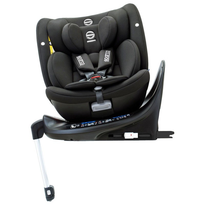 Fotelik SPARCO SK7000IRD czerwony 5–36 kg | i-Size R129 | Obrót 360° + ISOFIX - Sportowy wygląd, najwyższy poziom ochrony