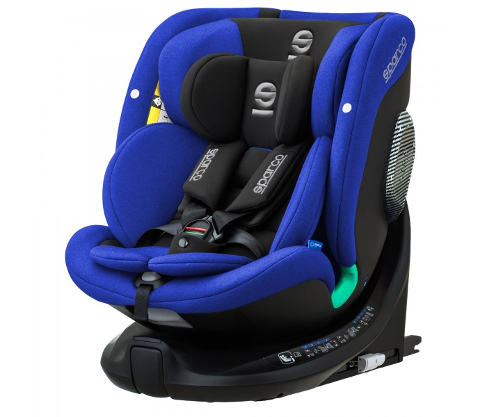 Fotelik SPARCO SK7000IBL NIEBIESKI 5-36 kg / 40-150 cm / ECE R129 / Obrót 360°