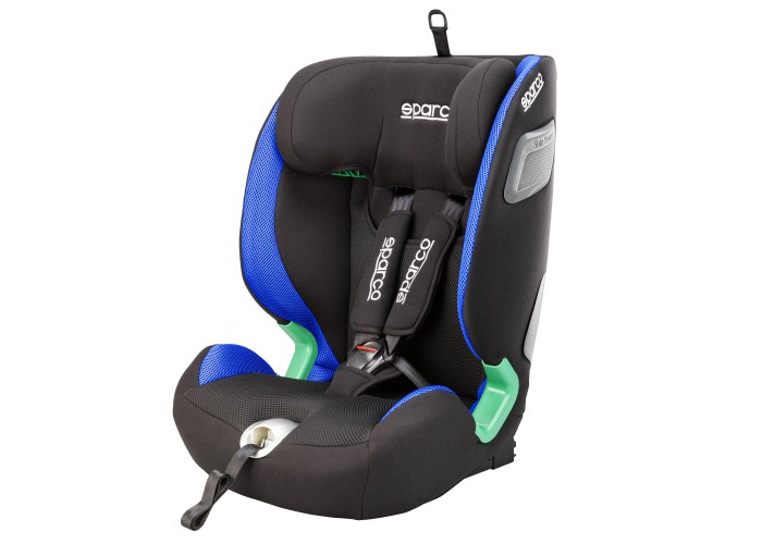Fotelik SPARCO SK5000IBL niebieski 9-36 kg | i-Size R129 | 76-150 cm | ISOFIX - Komfort i bezpieczeństwo w klasie premium