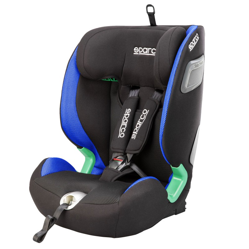 Fotelik SPARCO SK5000IBL niebieski 9-36 kg | i-Size R129 | 76-150 cm | ISOFIX - Komfort i bezpieczeństwo w klasie premium