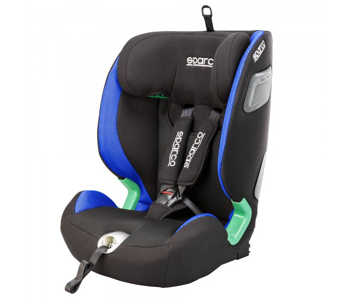 Fotelik SPARCO SK5000IBL niebieski 9-36 kg | i-Size R129 | 76-150 cm | ISOFIX - Komfort i bezpieczeństwo w klasie premium