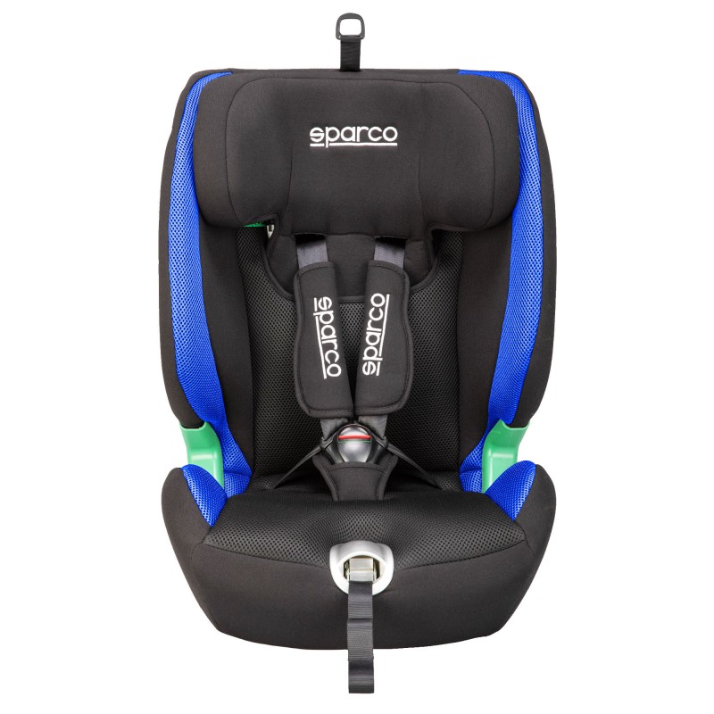 Fotelik SPARCO SK5000IBL niebieski 9-36 kg | i-Size R129 | 76-150 cm | ISOFIX - Komfort i bezpieczeństwo w klasie premium