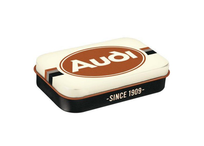 Mintbox XL Audi Logo - Metalowe Pudełko z XXL Pastylkami Miętowymi