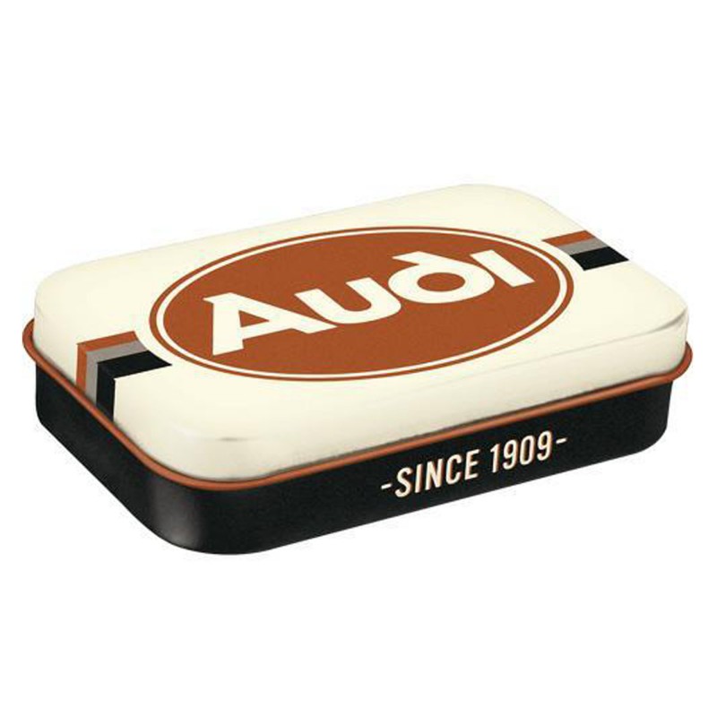 Mintbox XL Audi Logo - Metalowe Pudełko z XXL Pastylkami Miętowymi