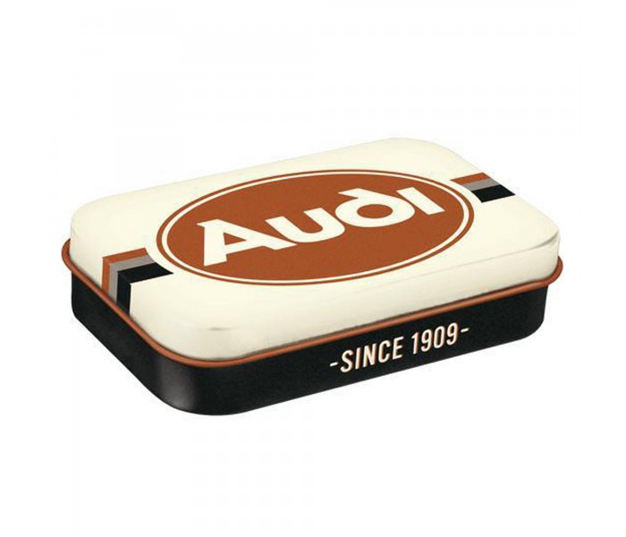 Mintbox XL Audi Logo - Metalowe Pudełko z XXL Pastylkami Miętowymi