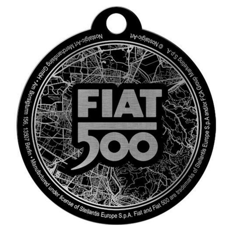 Brelok do Kluczy Fiat 500 Turin Italy - Klasyczny Akcent Każdego Dnia