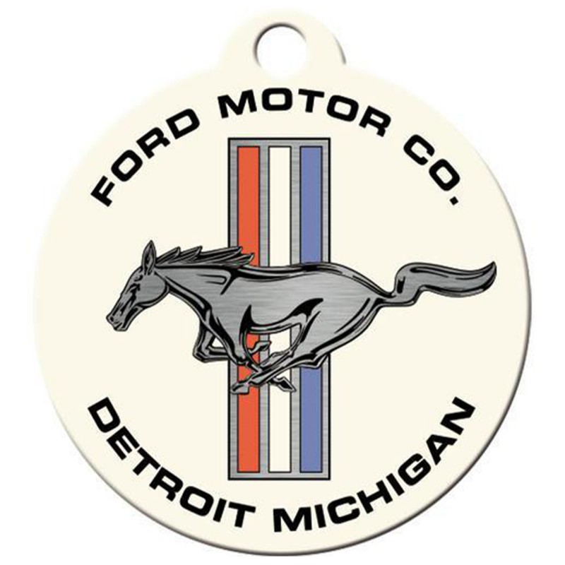Stalowy Brelok do kluczy Ford Mustang Horse & Stripes