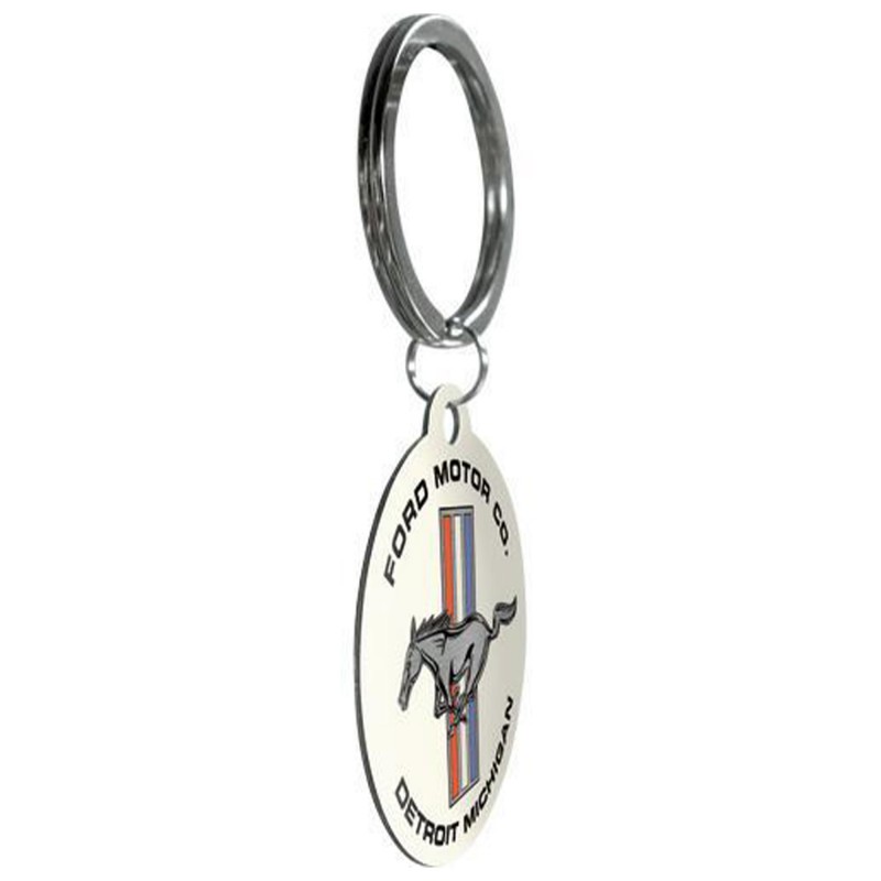 Stalowy Brelok do kluczy Ford Mustang Horse & Stripes