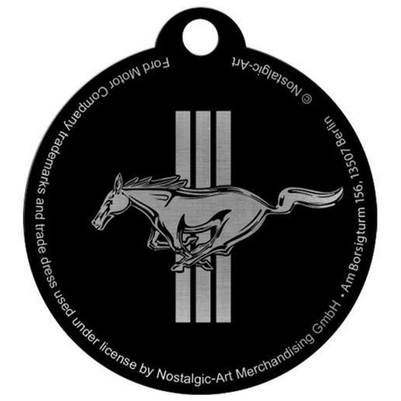 Stalowy Brelok do kluczy Ford Mustang Horse & Stripes