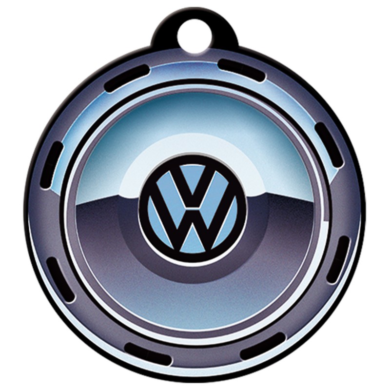Stalowy Brelok do Kluczy VW Wheel Retro Style