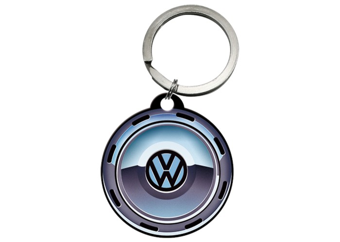 Stalowy Brelok do Kluczy VW Wheel Retro Style