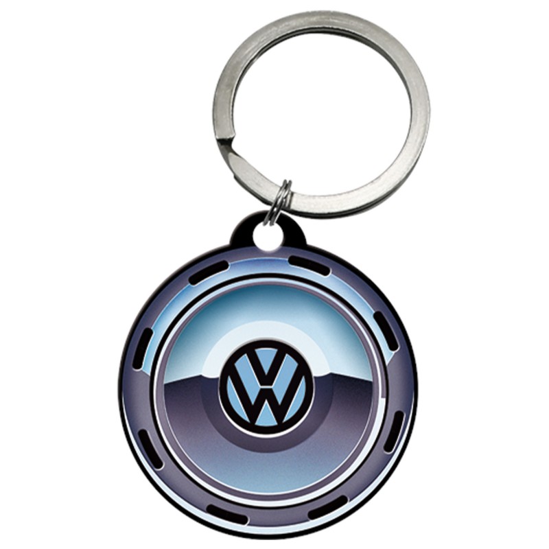 Stalowy Brelok do Kluczy VW Wheel Retro Style