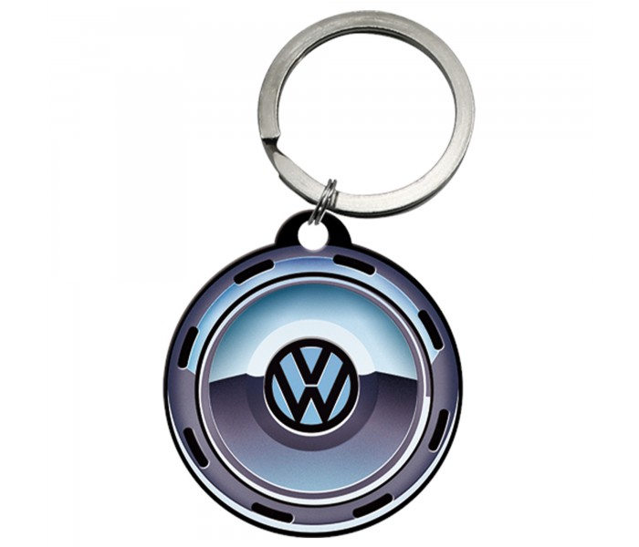 Stalowy Brelok do Kluczy VW Wheel Retro Style