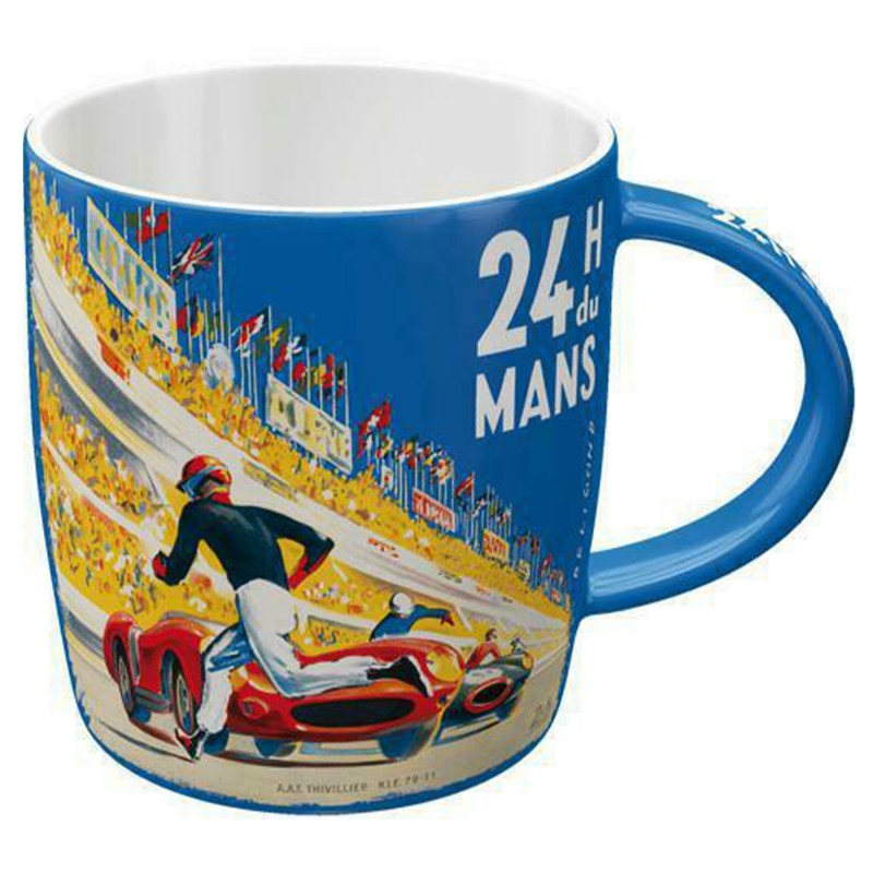 Kubek 24h Le Mans - Racing Poster Blue
