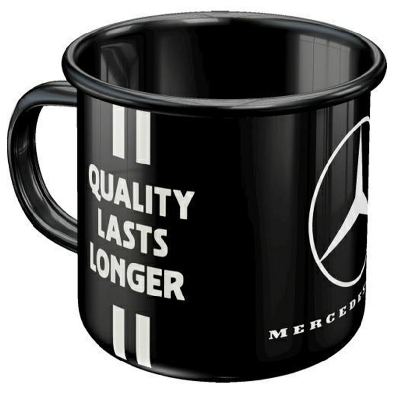 Emaliowany Kubek Mercedes Truck Driver Only - Ikona Drogi w Twoich Rękach