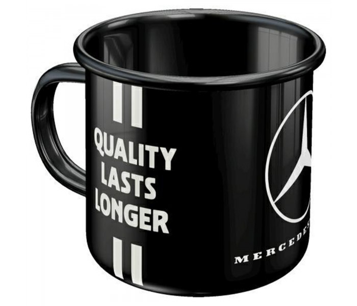Emaliowany Kubek Mercedes Truck Driver Only - Ikona Drogi w Twoich Rękach