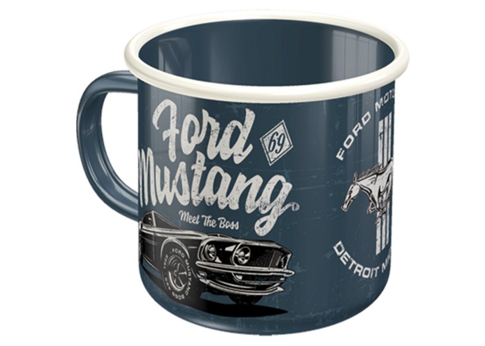 Emaliowany Kubek Ford Mustang "The Boss" - Legenda na wyciągnięcie ręki!