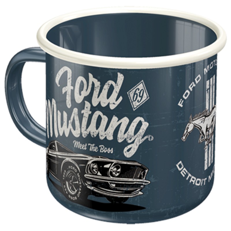 Emaliowany Kubek Ford Mustang "The Boss" - Legenda na wyciągnięcie ręki!
