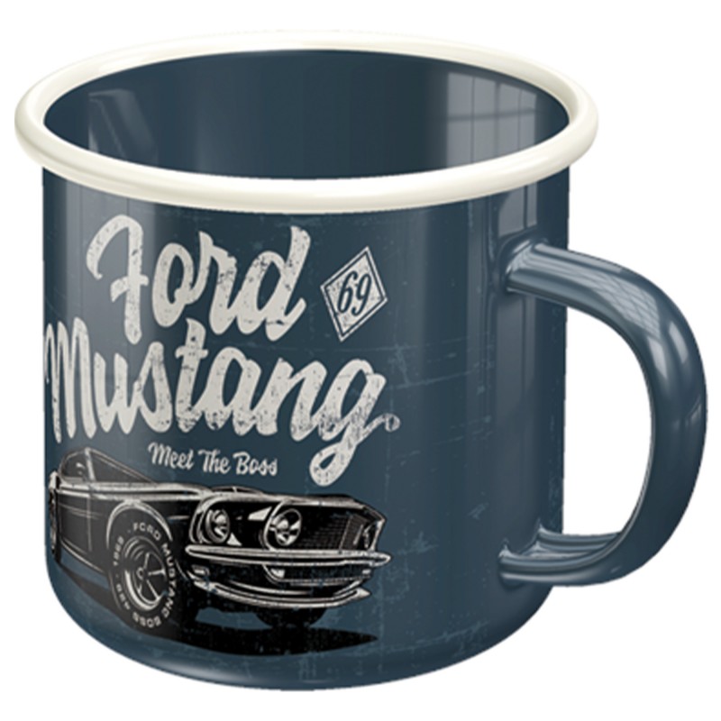 Emaliowany Kubek Ford Mustang "The Boss" - Legenda na wyciągnięcie ręki!