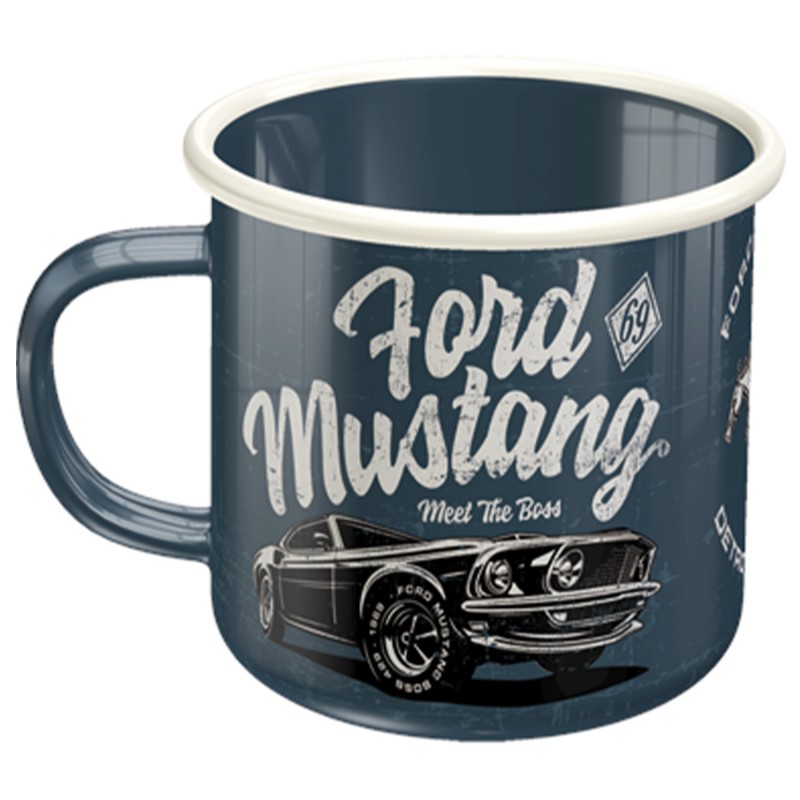 Emaliowany Kubek Ford Mustang "The Boss" - Legenda na wyciągnięcie ręki!