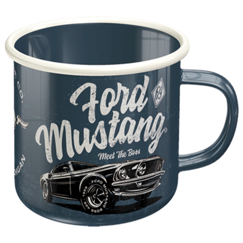 Emaliowany Kubek Ford Mustang "The Boss" - Legenda na wyciągnięcie ręki!