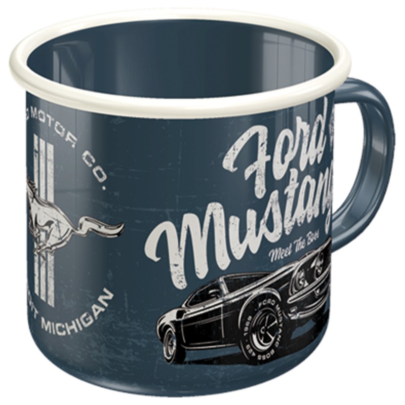 Emaliowany Kubek Ford Mustang "The Boss" - Legenda na wyciągnięcie ręki!