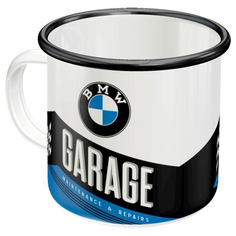 Niepowtarzalny Styl z Emaliowanym Kubkiem BMW - Garage
