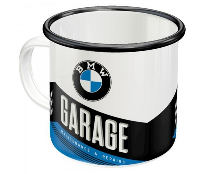 Niepowtarzalny Styl z Emaliowanym Kubkiem BMW - Garage