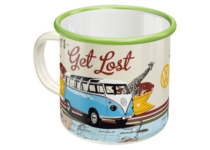Swój Własny Szlak z Emaliowanym Kubkiem VW Bulli Let's Get Lost