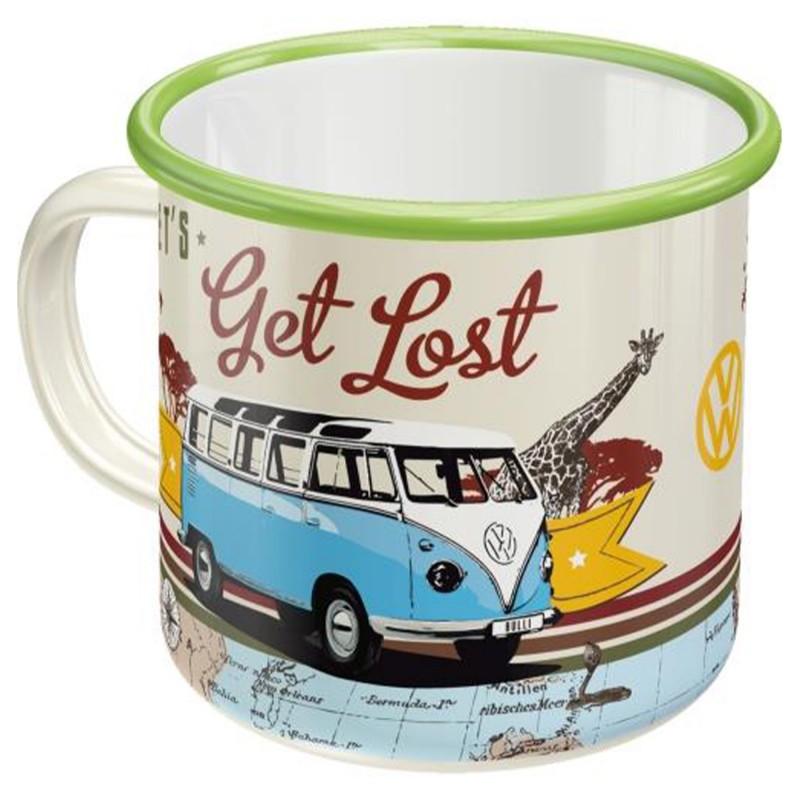 Swój Własny Szlak z Emaliowanym Kubkiem VW Bulli Let's Get Lost