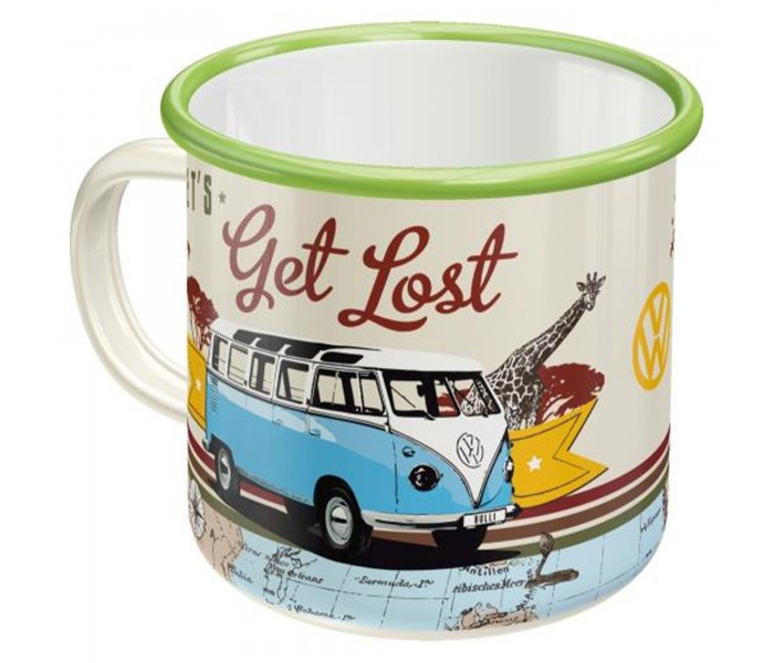 Swój Własny Szlak z Emaliowanym Kubkiem VW Bulli Let's Get Lost