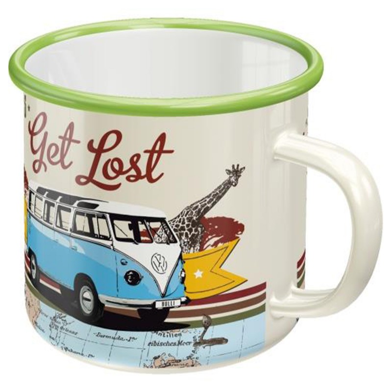 Swój Własny Szlak z Emaliowanym Kubkiem VW Bulli Let's Get Lost