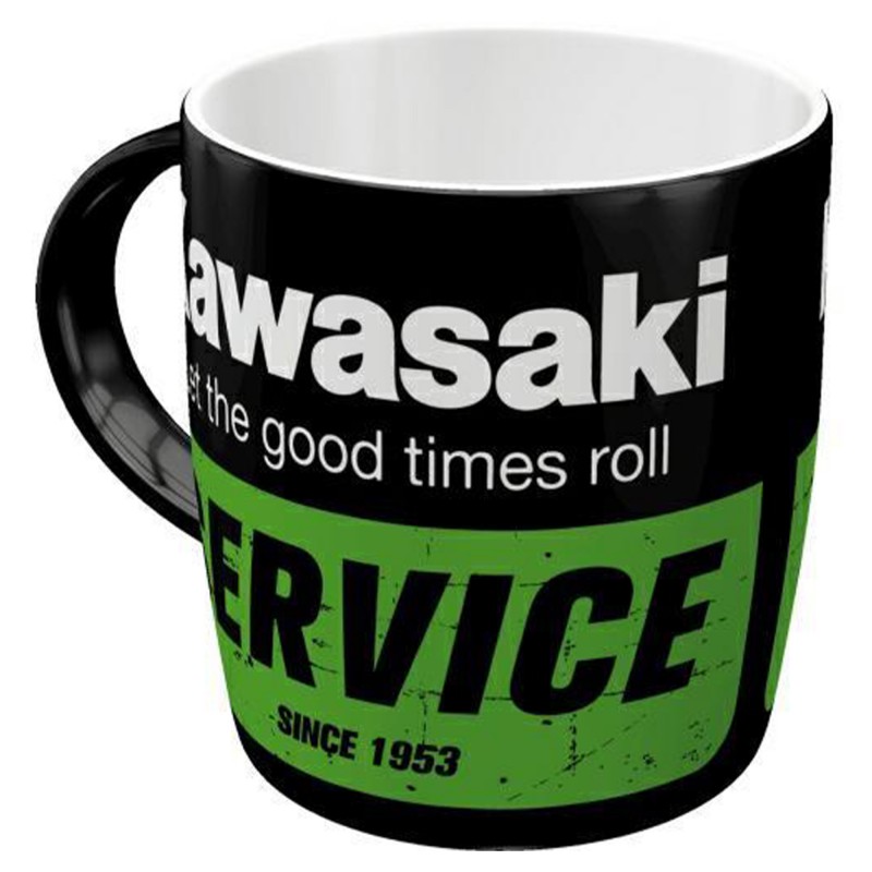 Kubek Kawasaki Service - Idealny Towarzysz Miłośnika Motoryzacji