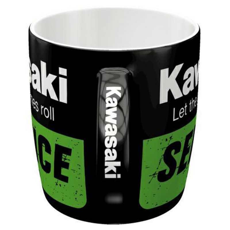 Kubek Kawasaki Service - Idealny Towarzysz Miłośnika Motoryzacji