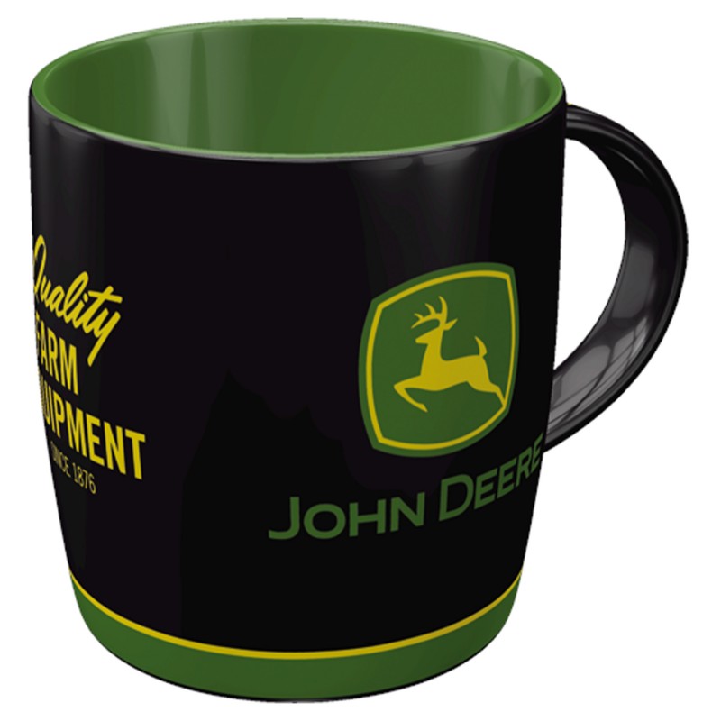 Kubek John Deere Logo Black - Twój Nowy Ulubieniec!