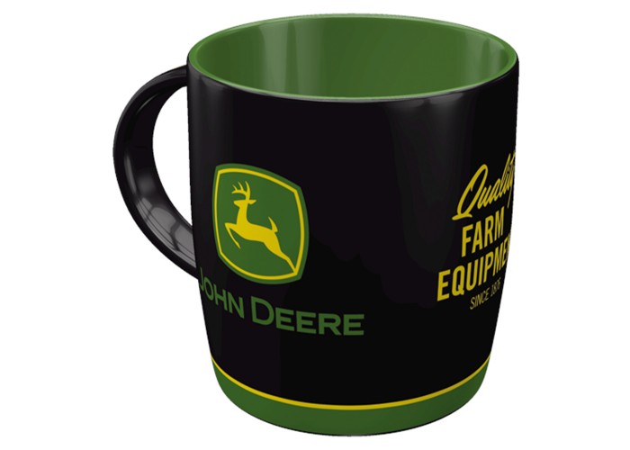 Kubek John Deere Logo Black - Twój Nowy Ulubieniec!