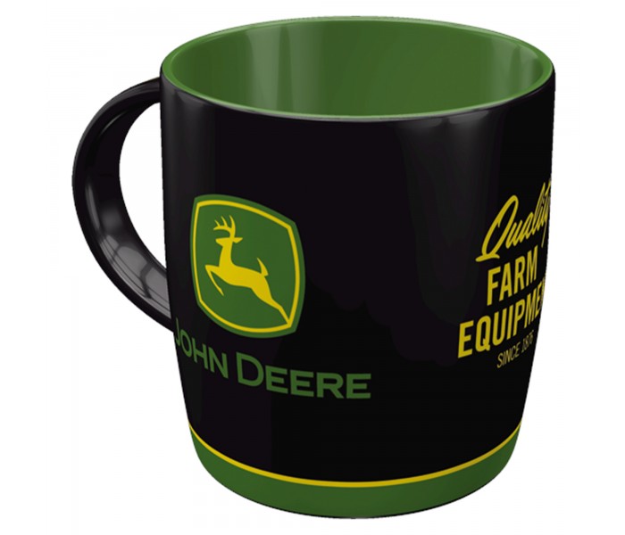 Kubek John Deere Logo Black - Twój Nowy Ulubieniec!