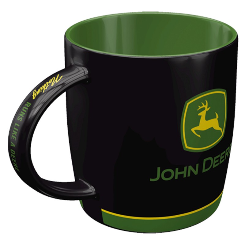 Kubek John Deere Logo Black - Twój Nowy Ulubieniec!