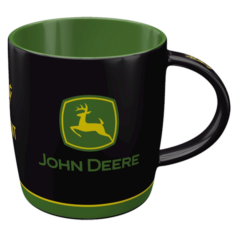 Kubek John Deere Logo Black - Twój Nowy Ulubieniec!