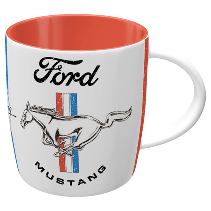 Mustang Horse & Stripes Logo - Wyjątkowy Kubek dla Miłośników Legend!